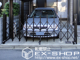 のカーゲート トリップゲートPB型 ノンレール 片開き 施工例