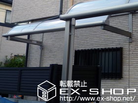 のテラス屋根 ライザーテラスII R型 単体 ルーフタイプ 積雪〜20cm対応 施工例