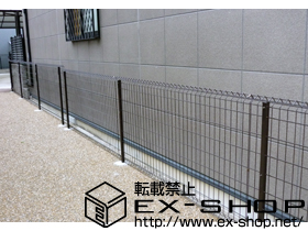 のフェンス・柵 イーネットフェンス1F型 フリーポールタイプ 施工例