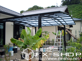 のカーポート カーブポートシグマ? ワイドタイプ 積雪〜20cm対応 施工例