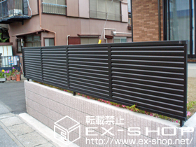 のフェンス・柵 プリレオR5型フェンス フリーポールタイプ 施工例