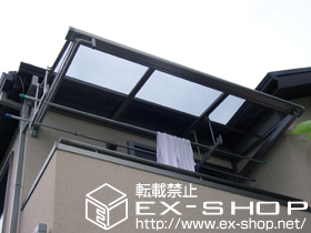 のバルコニー・ベランダ屋根 ライザーテラスII   F型 ルーフタイプ 単体 積雪〜20cm対応 施工例