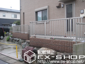 のフェンス・柵 レスティナフェンス22型 自由柱施工 施工例