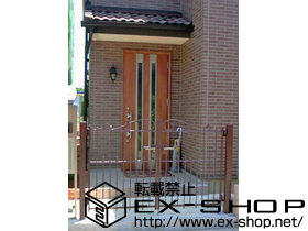 の門扉 ユーフォス門扉1型　両開き　75角門柱使用 施工例