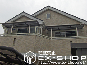 のバルコニー・ベランダ屋根 ライザーテラスII F型 単体 屋根タイプ 積雪〜20cm対応 施工例