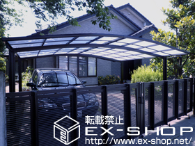 のカーポート カーブポートシグマIII ワイド 積雪〜20cm対応 施工例