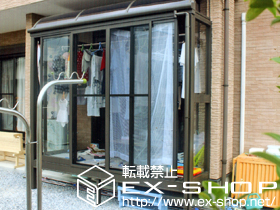 のテラス囲い・サンルーム ほせるんですII R型 床納まり ランマ無し 積雪〜20cm対応 施工例