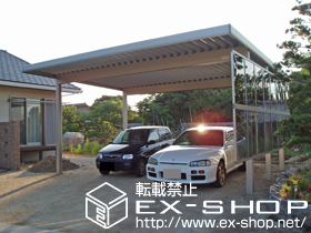 のカーポート ジーポートneo Aタイプ 2台用　積雪〜100cm対応 施工例