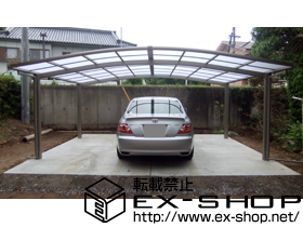のカーポート カーブポートシグマIII ワイド 積雪〜20cm対応 施工例