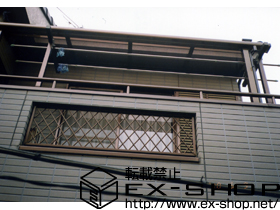 のバルコニー・ベランダ屋根 ライザーテラスII R型 屋根タイプ 単体 積雪〜20cm対応 施工例