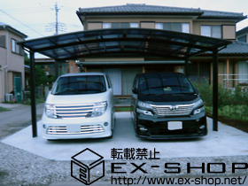 のカーポート カーブポートシグマ? ワイドタイプ 積雪〜20cm対応 施工例