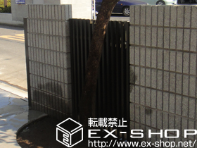 のフェンス・柵 プログコートフェンス M1型 間仕切りタイプ 施工例