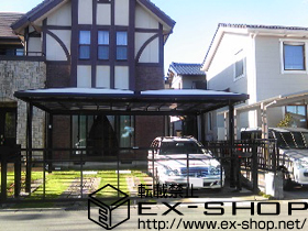 のカーポート キューブポートプラス ワイド　積雪〜20cm対応 施工例