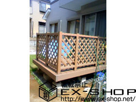 のフェンス・柵 リウッドデッキフェンス2型 施工例