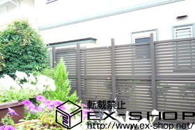 のフェンス・柵 ライフモダンII B3型フェンス アルミ多段柱II施工 施工例