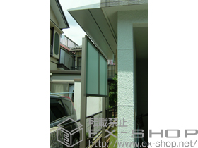 のフェンス・柵 シンプルモダンフェンス9型 自由柱 自立建て 施工例