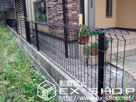 のフェンス・柵 イーネットフェンス1F型 自由柱タイプ 施工例