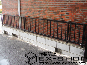 のフェンス・柵 レスティナフェンス21型 自由柱 施工例