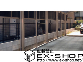 のフェンス・柵 レスティナフェンス21型 自由柱施工 施工例