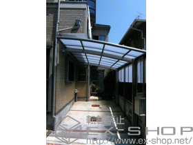 のカーポート カーブポートシグマIII 積雪〜20cm対応+サイドパネル 1段 H800 50タイプ用 施工例