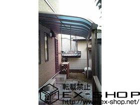 のバルコニー・ベランダ屋根 ヴェクターテラス R型 テラスタイプ 単体 積雪〜50cm対応＋吊り下げ式物干しセット ロング2本入り 施工例