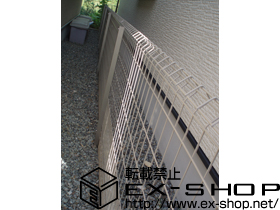 のフェンス・柵 イーネットフェンス1F型 フリーポールタイプ 施工例