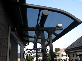 のバルコニー・ベランダ屋根 プレシオステラス R型 屋根タイプ 単体 積雪〜20cm対応 施工例