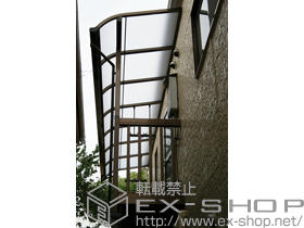 のバルコニー・ベランダ屋根 ライザーテラスII R型 屋根タイプアクステージ柱建て式用　連棟 積雪〜20cm対応 施工例