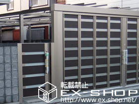 の門扉 プレミエス門扉M-YA型 片開き 標準門柱使用 施工例