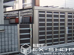 のカーポート キューブポート ワイド縦2連棟+延長 積雪〜20cm対応 施工例