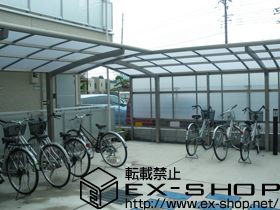 のサイクルポート・駐輪場 カーブポートシグマIII ミニ 積雪〜30cm対応 施工例