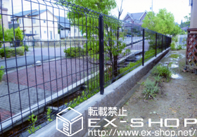 のフェンス・柵 イーネットフェンス1F型 フリーポールタイプ 施工例