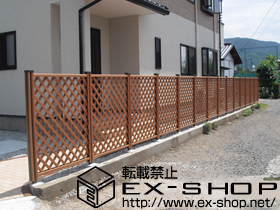 のテラス屋根 ステイウッドフェンス M1型 施工例