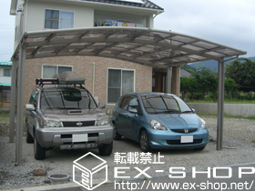 のカーポート カーブポートシグマIII ワイド 積雪〜20cm対応 施工例