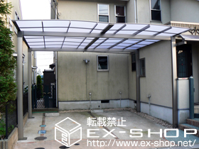 のカーポート エックスルーフ ワイド 積雪〜20cm対応 施工例