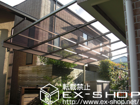 のテラス屋根 ライザーテラスII F型 テラスタイプ 単体　積雪〜20cm対応 施工例