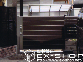 のカーゲート エススライドD型 片引きタイプ 手動式 施工例