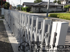 のカーゲート アルシャインII　M型 Aタイプ　センターレール 施工例