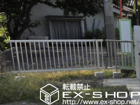 のフェンス・柵 レスティナフェンス22型 自由柱施工 施工例