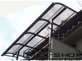 のバルコニー・ベランダ屋根 ライザーテラスII R型 屋根タイプ 単体 積雪〜20cm対応 施工例