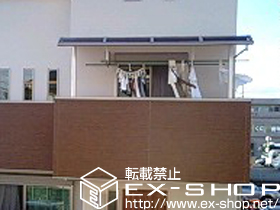 のバルコニー・ベランダ屋根 プレシオステラス R型 屋根タイプ 単体 積雪〜20cm対応 施工例