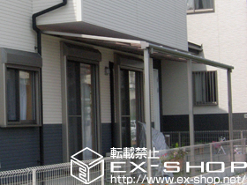 のテラス屋根 ライザーテラスII F型 連棟 テラスタイプ 積雪〜20cm対応 施工例