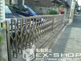 のカーゲート アルシャインM型 Aタイプ ノンレール 両開き 施工例