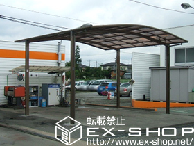 のカーポート カーブポートシグマIII ワイド 積雪〜20cm対応 施工例