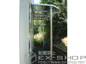 の プレシオステラス R型 単体 テラスタイプ 積雪〜20cm対応+吊り下げ物干し　標準　2本入 施工例