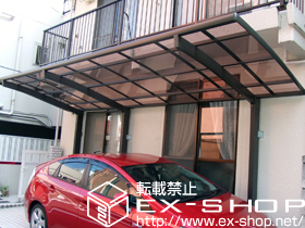 のカーポート カーブポートシグマIII 延長タイプ 積雪〜20cm対応+ 柱ガード 施工例