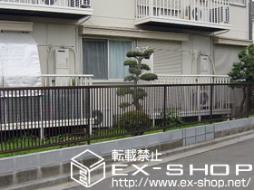 のフェンス・柵 プリレオR2型フェンス フリーポールタイプ 施工例