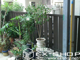 のフェンス・柵 ライフモダンII TS型フェンス 単色[フリーポール] 施工例