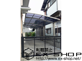 のカーポート カーブポートシグマ? 縦連棟タイプ 積雪〜20cm対応 施工例