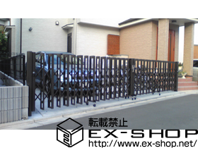 のカーゲート アルシャインII H型 Aタイプ ノンレール両開き 施工例